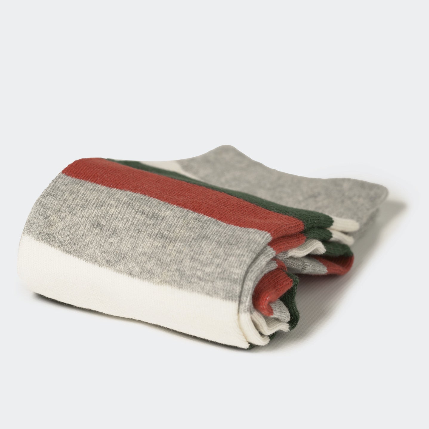 GREY STRIPE CREW SOCK