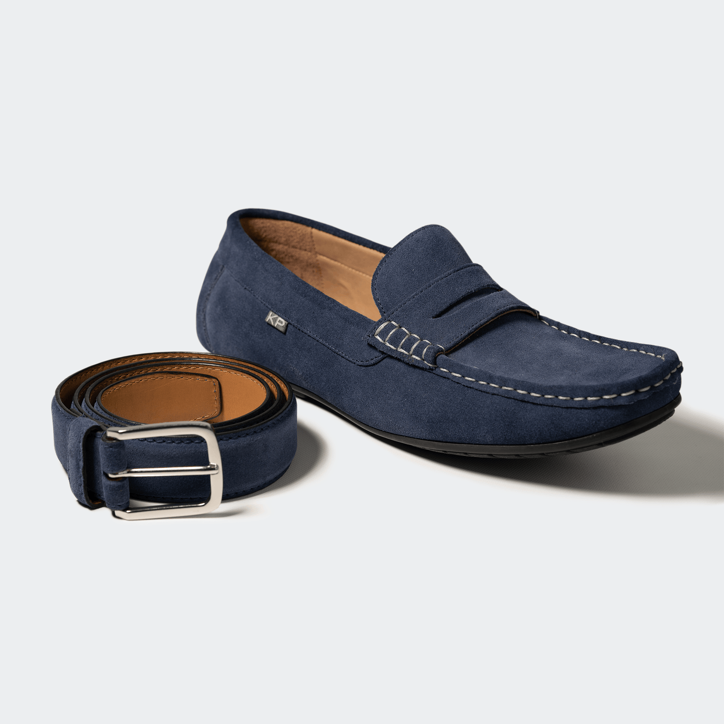 SUEDE BELT INDIGO