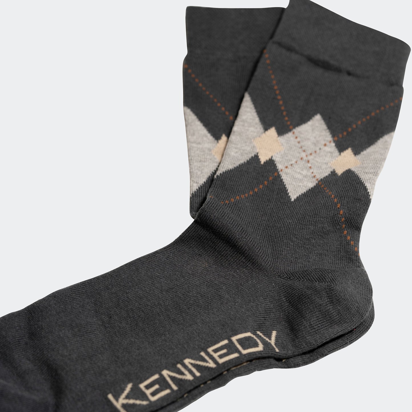 SMOKED JUNIPER ARGYLE CREW SOCK