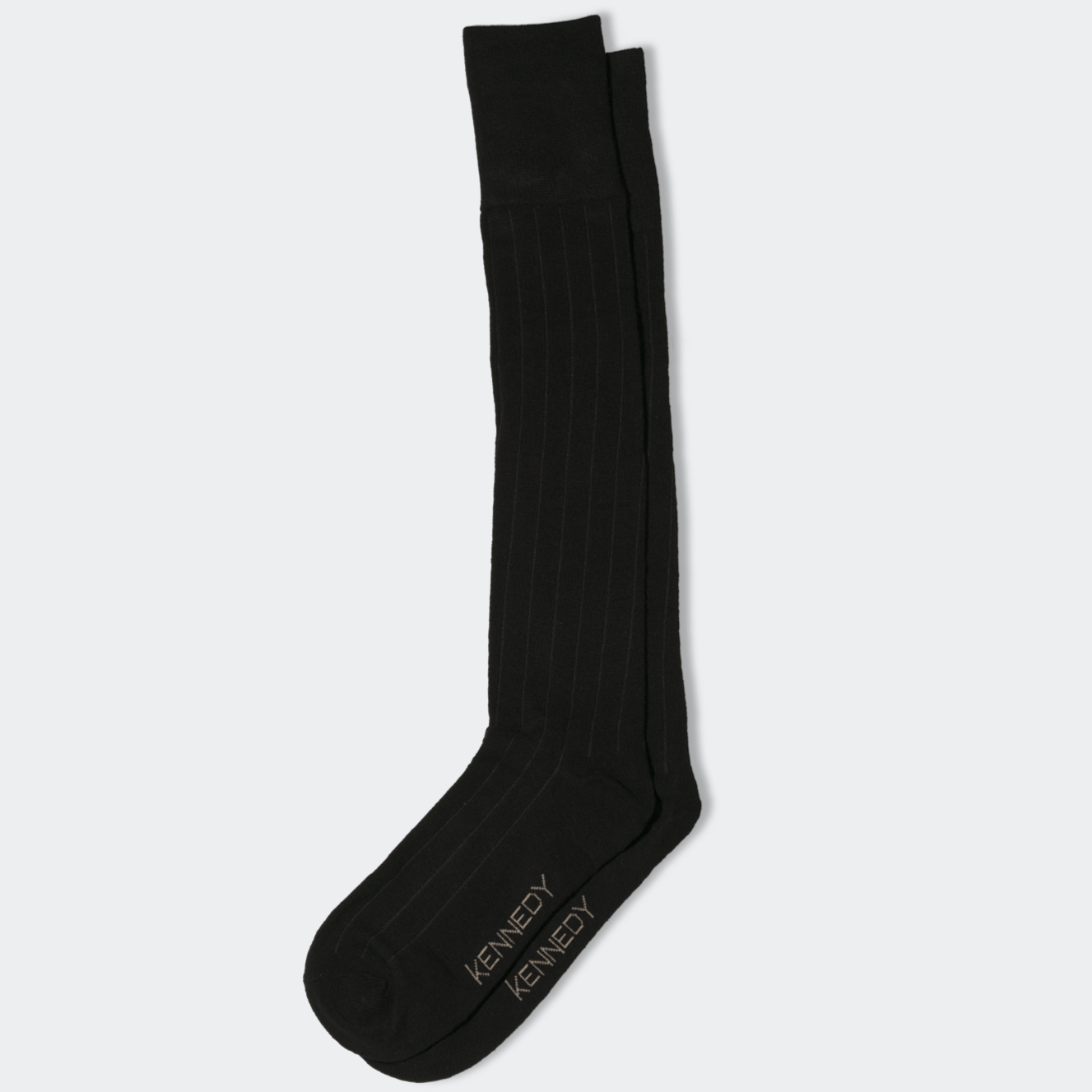 BLACK OVER-THE-CALF SOCK