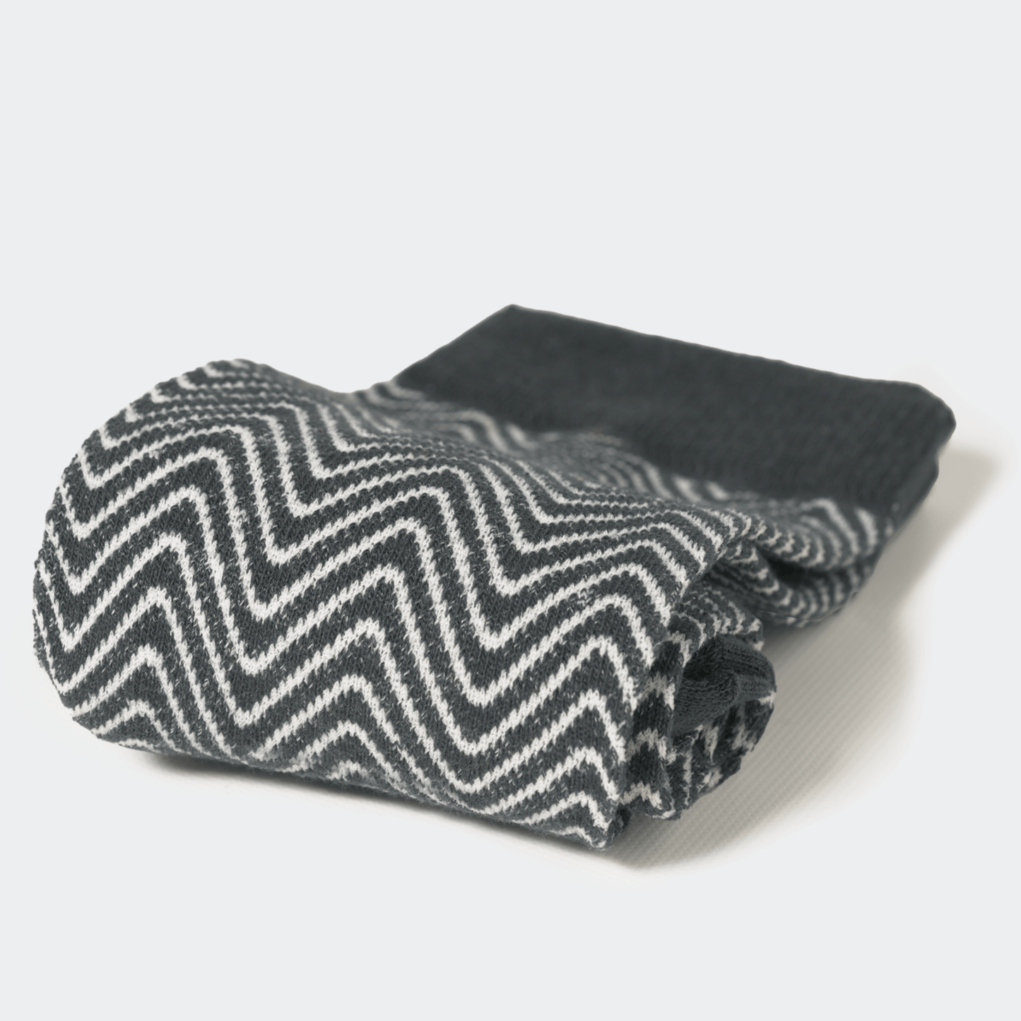 HUNTER GREEN CHEVRON CREW SOCK
