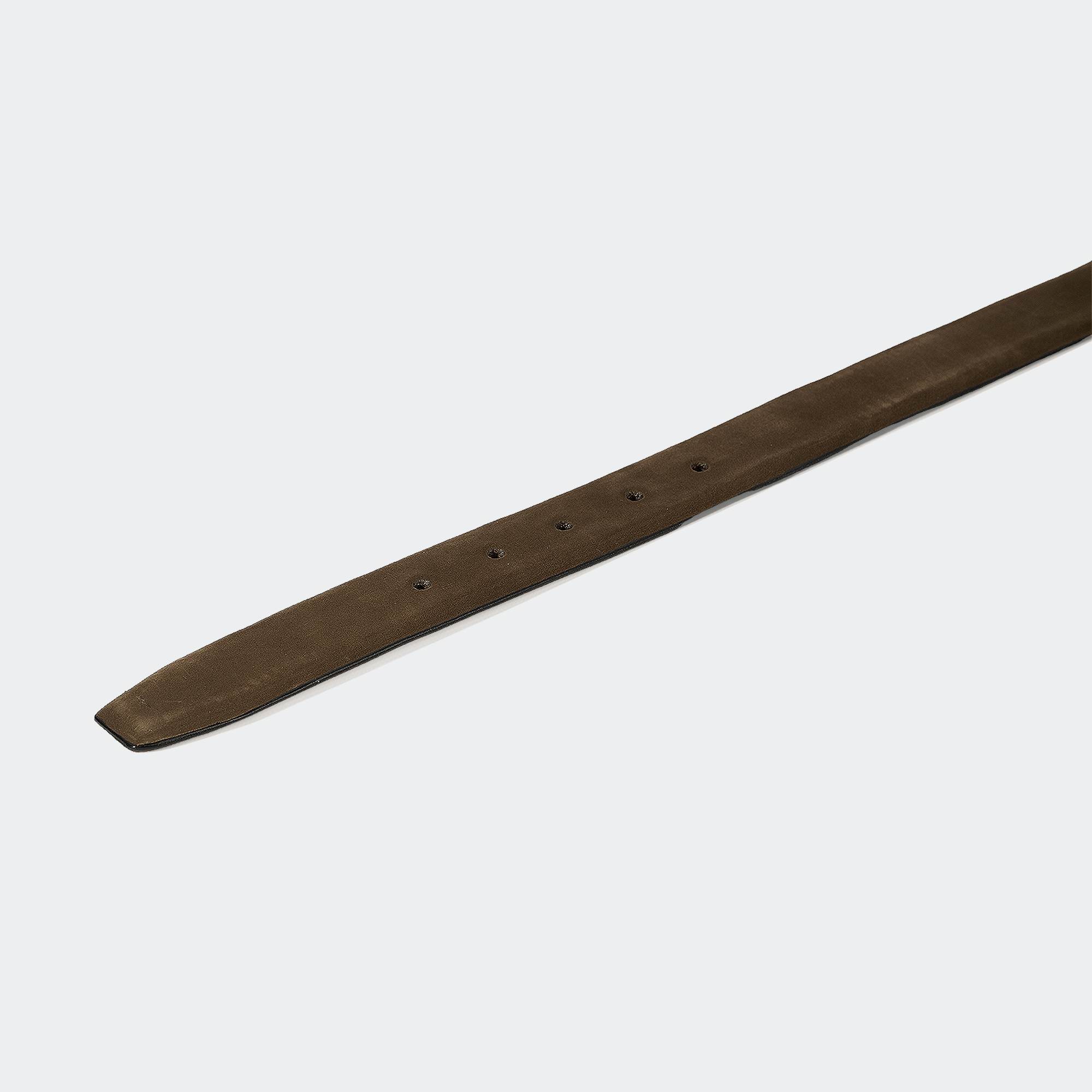 LEATHER BELT OLIVE NUBUCK