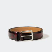LEATHER BELT GARNET