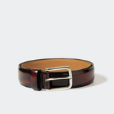 LEATHER BELT GARNET