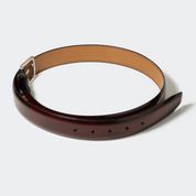 LEATHER BELT GARNET