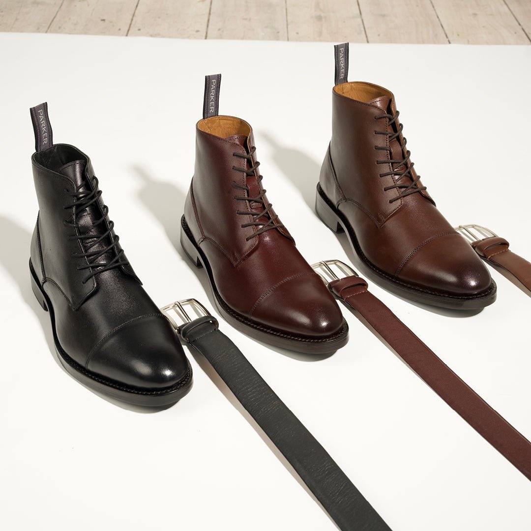 LEATHER BELT DARK BROWN