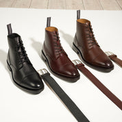LEATHER BELT DARK BROWN