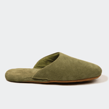 LEATHER HOUSE SHOES MOSS