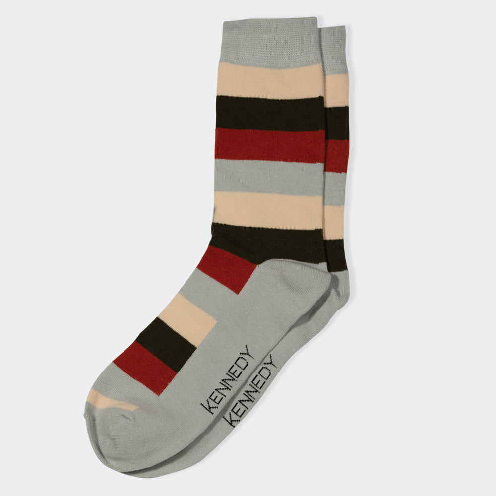 BLUE STRIPE CREW SOCK