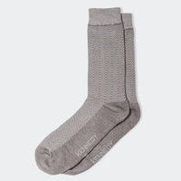 Grey Chevron Sock
