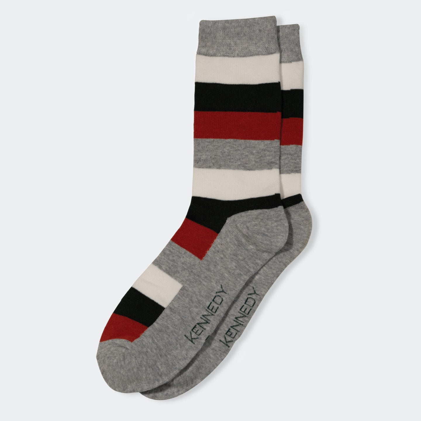 GREY STRIPE CREW SOCK