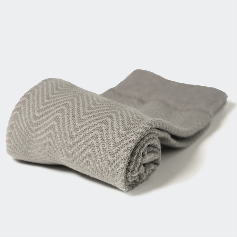 Grey Chevron Sock