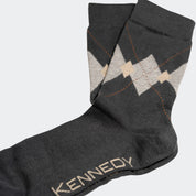 SMOKED JUNIPER ARGYLE CREW SOCK
