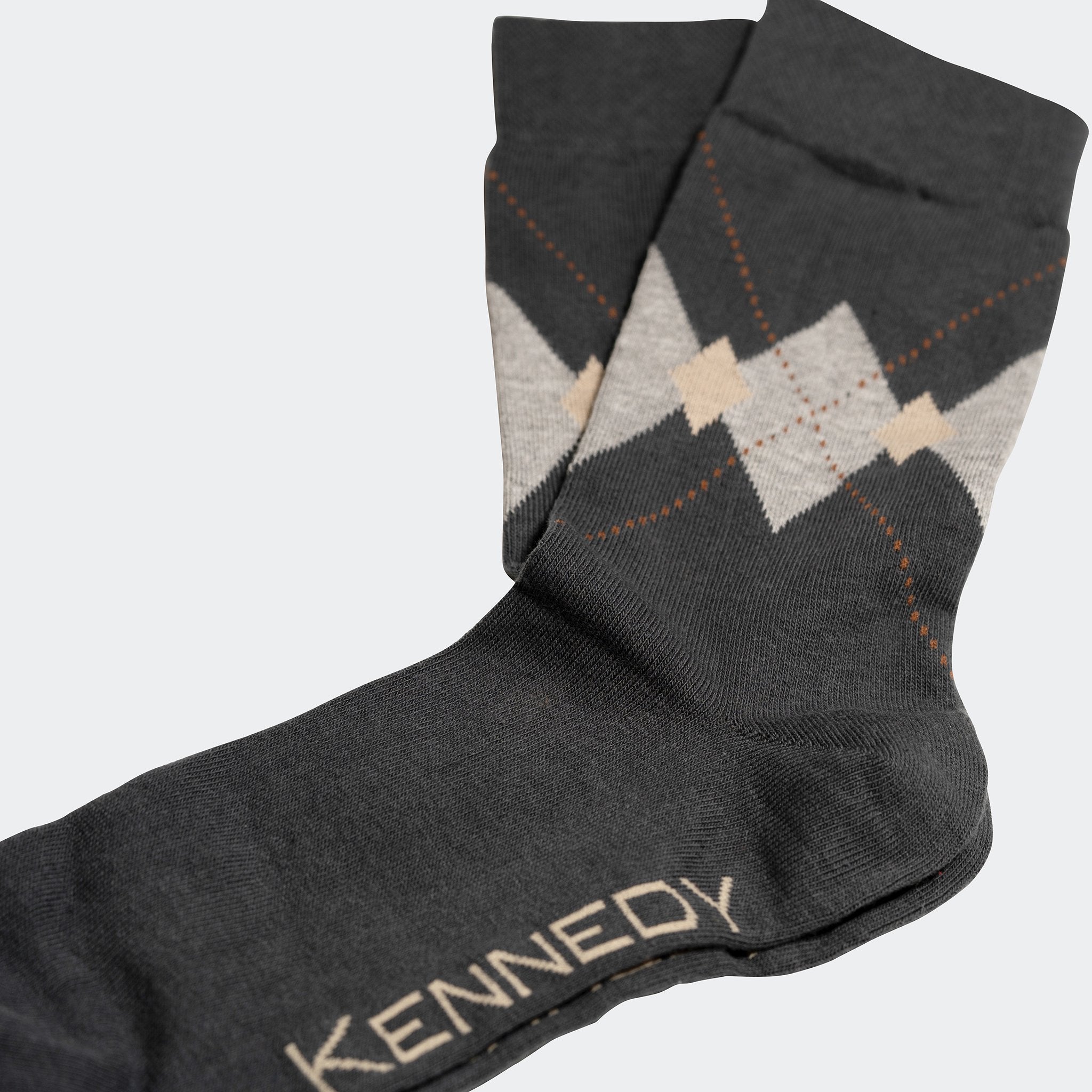 SMOKED JUNIPER ARGYLE CREW SOCK