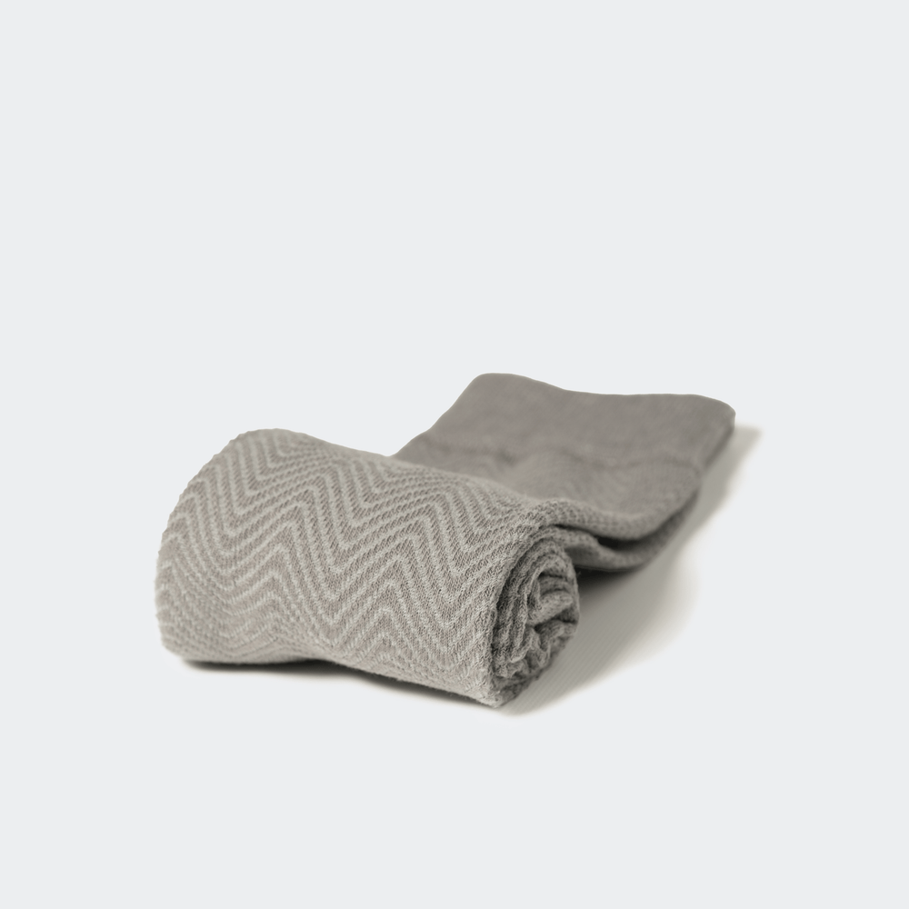 
                
                    Load image into Gallery viewer, Grey Chevron Sock
                
            